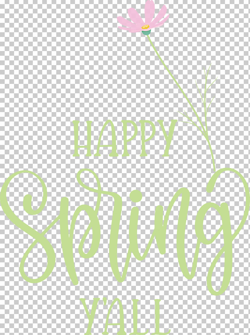 Happy Spring Spring PNG, Clipart, Cut Flowers, Floral Design, Flower, Green, Happy Spring Free PNG Download