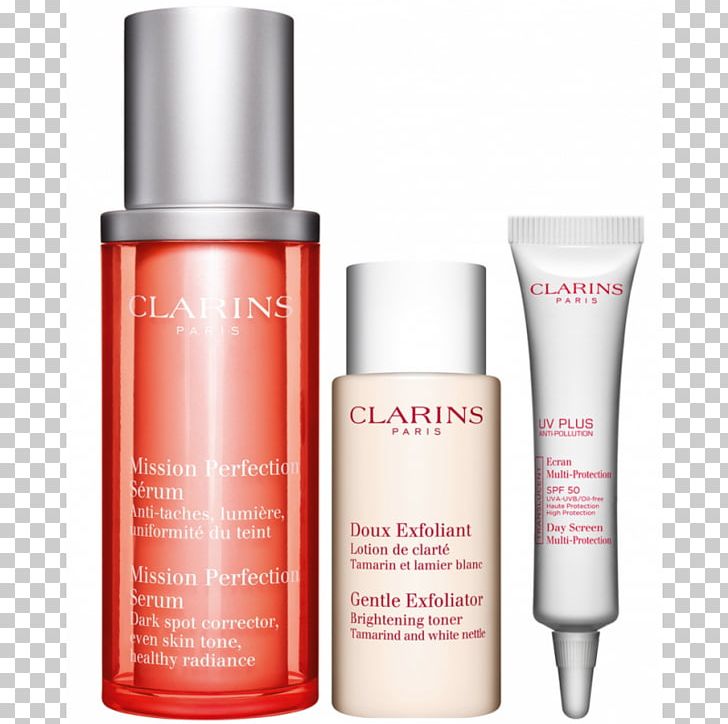 Exfoliation Clarins Mission Perfection Serum Clarins One-Step Gentle Exfoliating Facial Cleanser With Orange Extract Toner PNG, Clipart, Beauty, Clarins, Clarins Double Serum, Cosmetics, Cream Free PNG Download