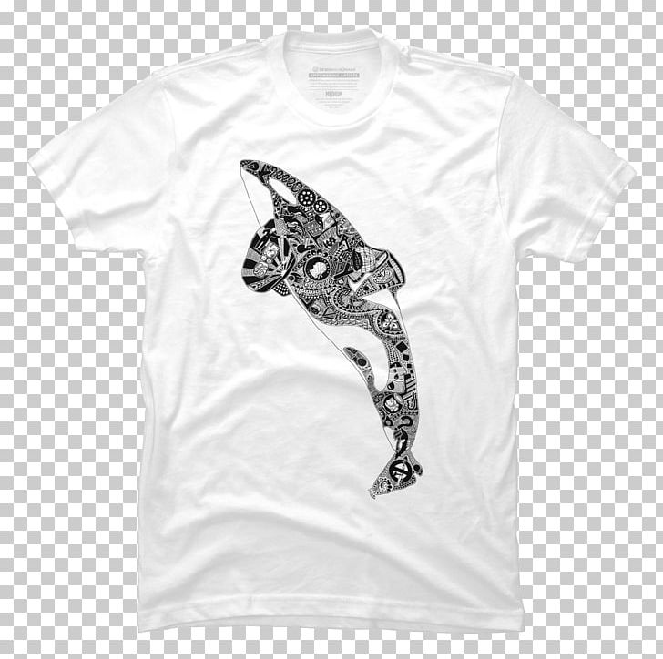 T-shirt Visual Arts Sleeve Font Neck PNG, Clipart, Animal, Art, Black, Brand, Captivity Free PNG Download