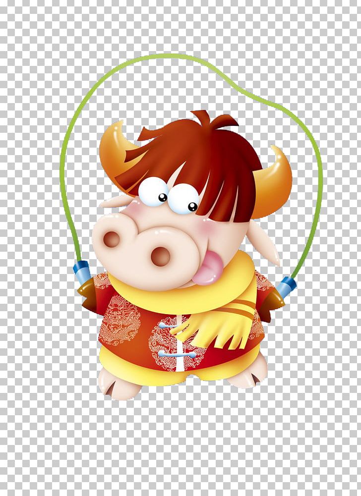 Cattle Jump Ropes Jumping PNG, Clipart, Animal, Baby Toys, Bounce, Cartoon, Cartoon Hand Painted Free PNG Download