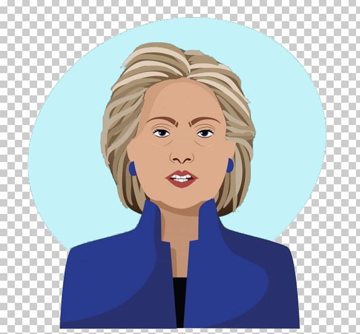 Hillary Clinton United States Female Woman PNG, Clipart, Blue, Cartoon, Celebrities, Cheek, Communication Free PNG Download