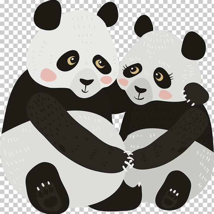 Giant Panda Euclidean Drawing Illustration PNG, Clipart, Adobe Illustrator, Animal, Animals, Carnivoran, Cute Panda Free PNG Download