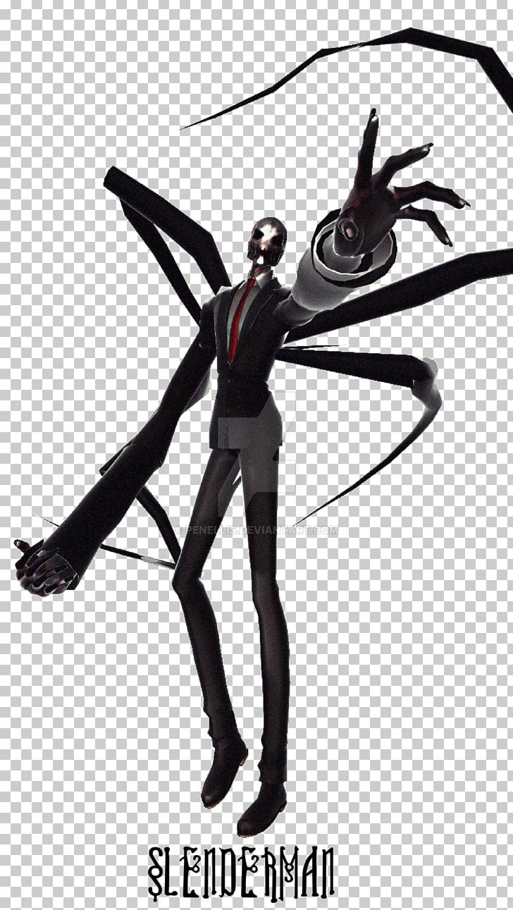 Five Nights At Freddy's: Sister Location Slenderman Creepypasta MikuMikuDance PNG, Clipart, Art, Black And White, Costume, Creepypasta, Deviantart Free PNG Download