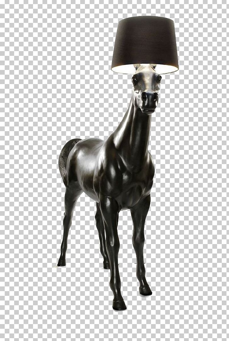 Horse Moooi Electric Light Lamp Lighting PNG, Clipart, Animals, Background Black, Black, Black Background, Black Board Free PNG Download