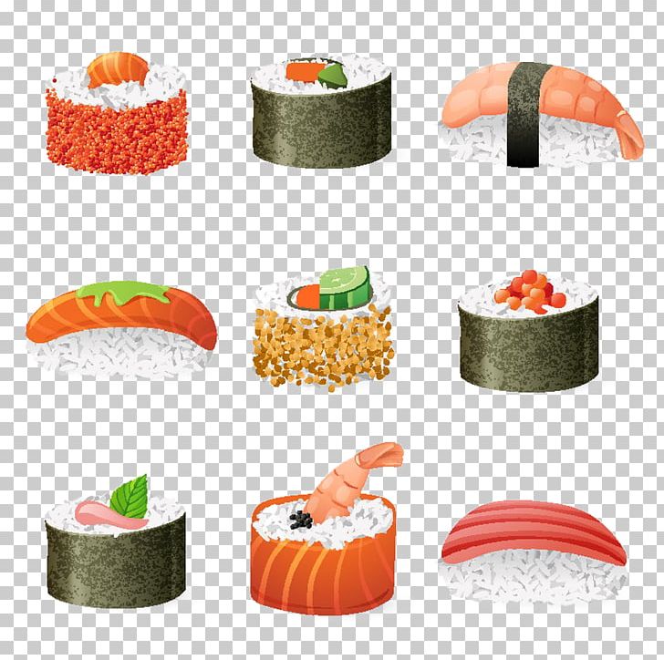 Sushi Japanese Cuisine Fast Food PNG, Clipart, Asian Food, Cartooin Sushi, Cartoon Sushi, Condiment, Cooked Rice Free PNG Download