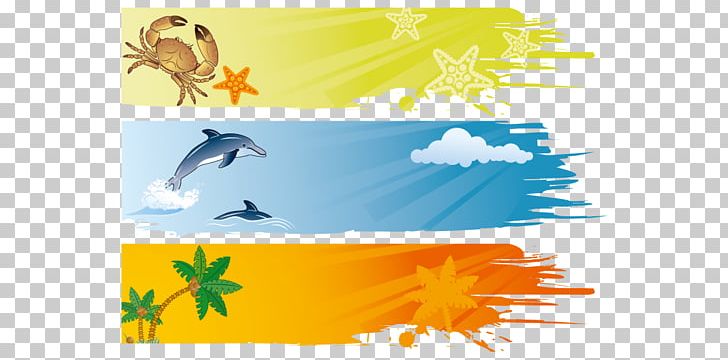 Banner Summer Illustration PNG, Clipart, Adverti, Art, Beach, Brand, Cartoon Free PNG Download