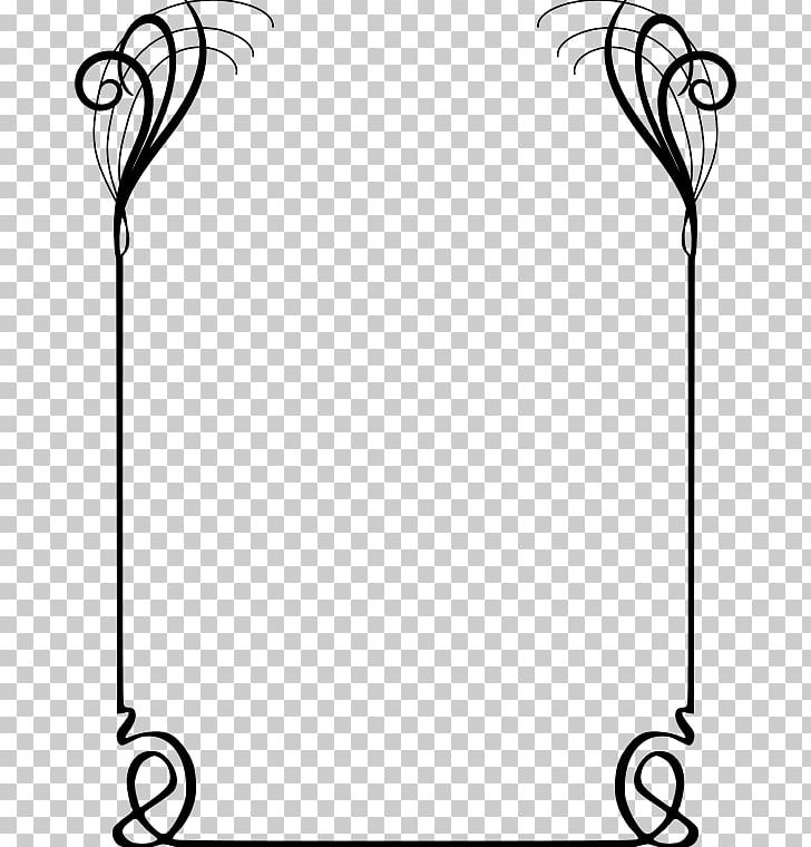 Standard Paper Size Drawing PNG, Clipart, Area, Art Nouveau, Black, Black And White, Border Free PNG Download