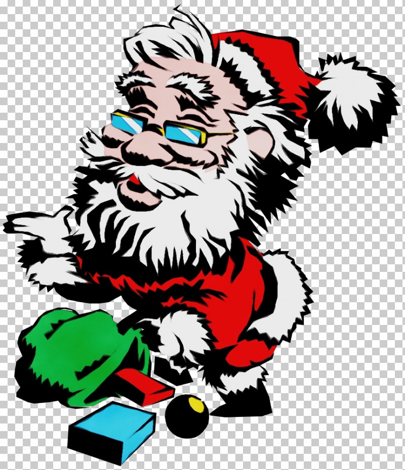 Santa Claus PNG, Clipart, Cartoon, Paint, Santa Claus, Skateboard, Watercolor Free PNG Download