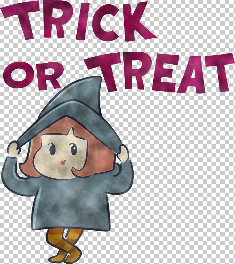 TRICK OR TREAT Halloween PNG, Clipart, Behavior, Biology, Cartoon, Character, Halloween Free PNG Download