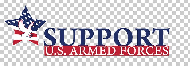 Logo Brand Support US Armed Forces PNG, Clipart, Area, Arm, Armed Forces, Banner, Blue Free PNG Download