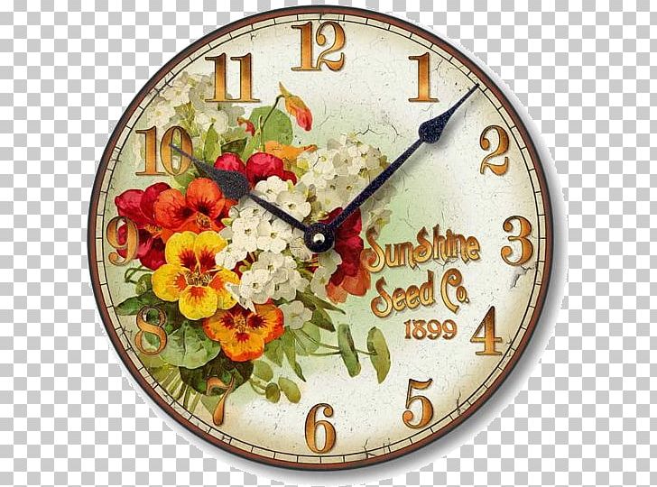 Floral Clock Clock Face Alarm Clock Png Clipart Chinese - 