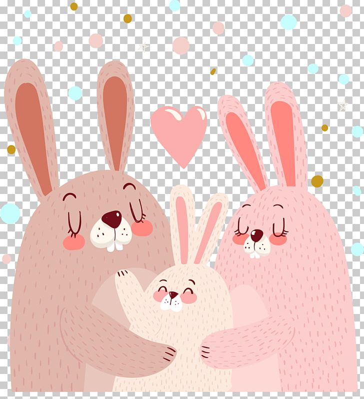 Rabbit Cuteness Family Euclidean PNG, Clipart, Adobe Illustrator, Are, Cartoon, Child, Download Free PNG Download
