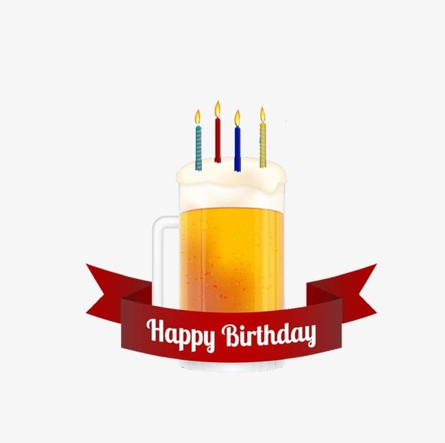 Happy Birthday Beer Clip Art