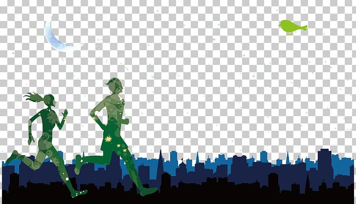 Aerob Trening PNG, Clipart, Advertising Design, Aerobic Exercise, Athletics Running, Blue, City Silhouette Free PNG Download