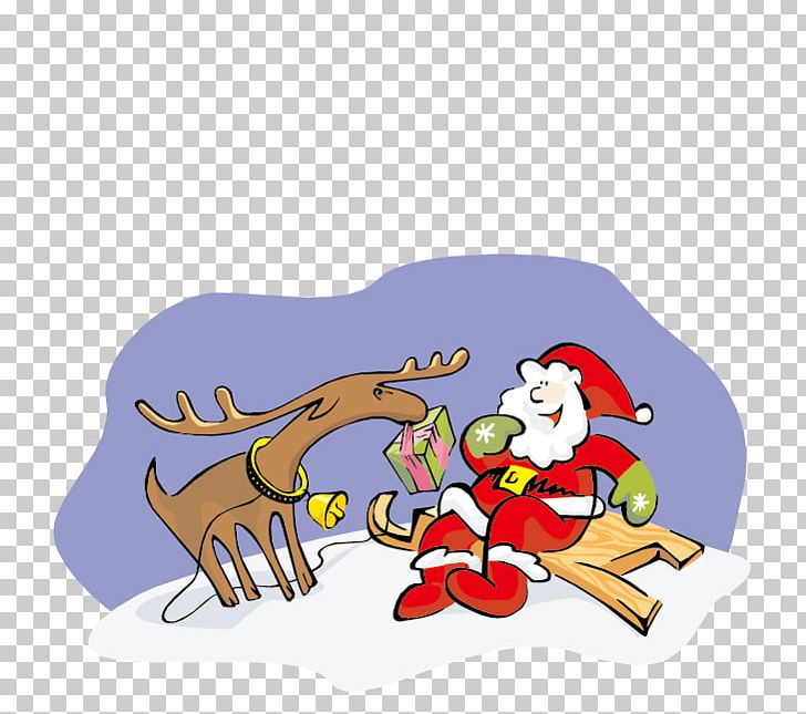 Santa Clauss Reindeer Ded Moroz Santa Clauss Reindeer Christmas PNG, Clipart, Cartoon, Creative Christmas, Ded Moroz, Deer, Dog Like Mammal Free PNG Download