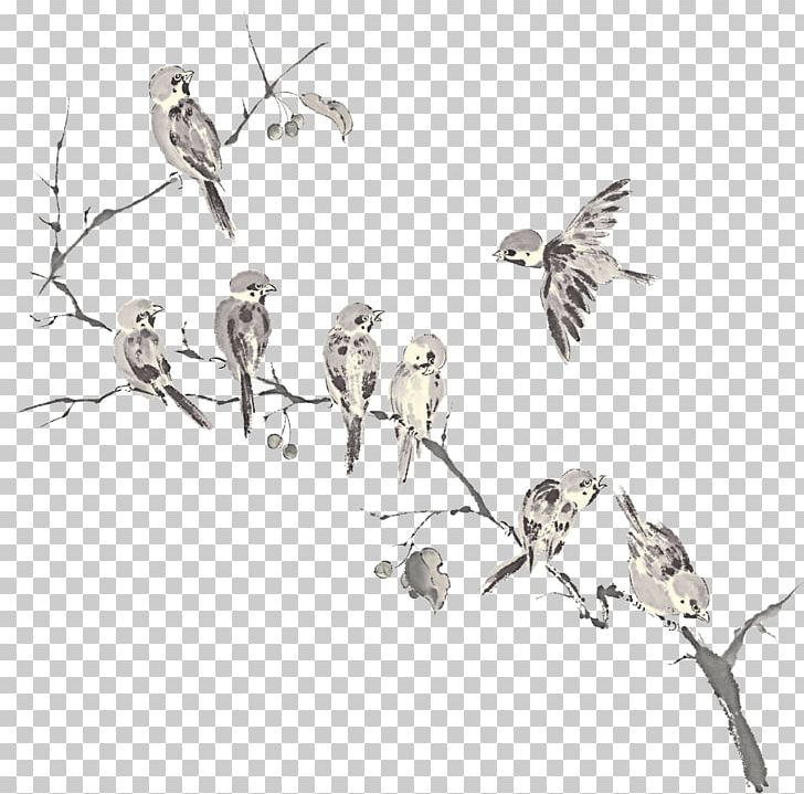 Bird Sticker Wood PNG, Clipart, Animals, Beak, Branch, Buy, Cartoon Sparrow Free PNG Download