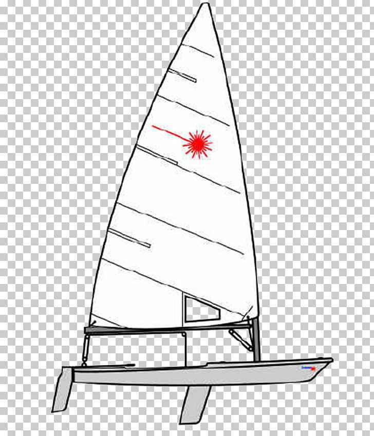 Laser Radial Sailing Sailboat PNG, Clipart, Angle, Black And White, Boat, Boating, Boom Free PNG Download