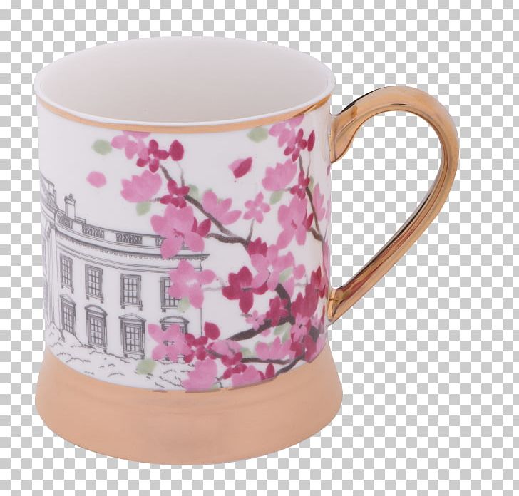 Coffee Cup White House Mug Cherry Blossom Tidal Basin PNG, Clipart, Blossom, Ceramic, Cherry, Cherry Blossom, Coffee Free PNG Download