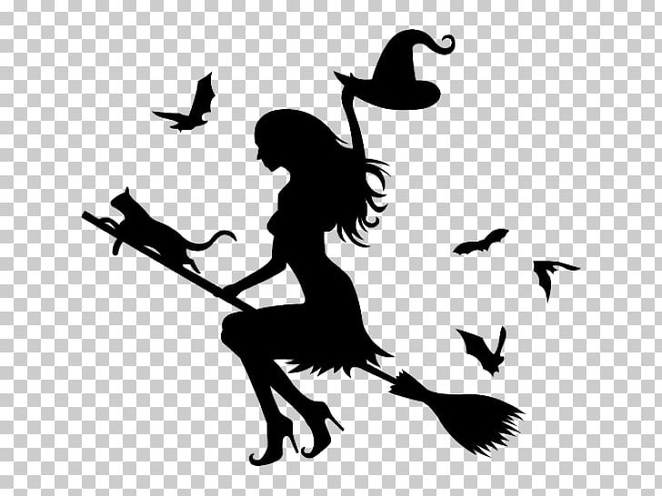 Witchcraft Halloween Decal PNG, Clipart, Art, Artwork, Beak, Bird, Black And White Free PNG Download