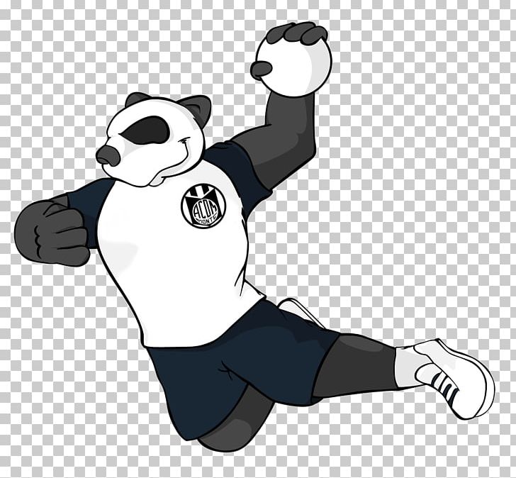 Handball Mascot Drawing Sport Goal PNG, Clipart, Angle, Arm, Art, Black, Black And White Free PNG Download