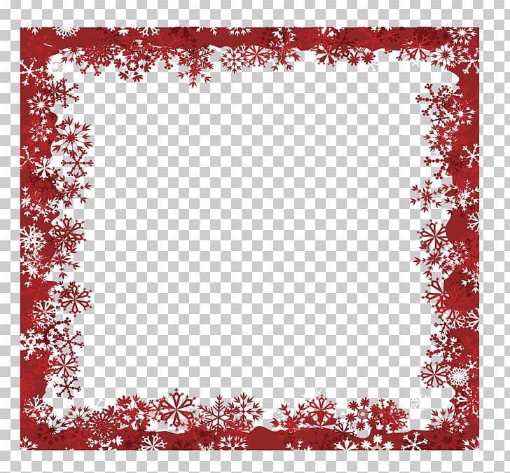 Snowflake Christmas Red PNG, Clipart, Border, Border Frame, Certificate Border, Encapsulated Postscript, Rectangle Free PNG Download