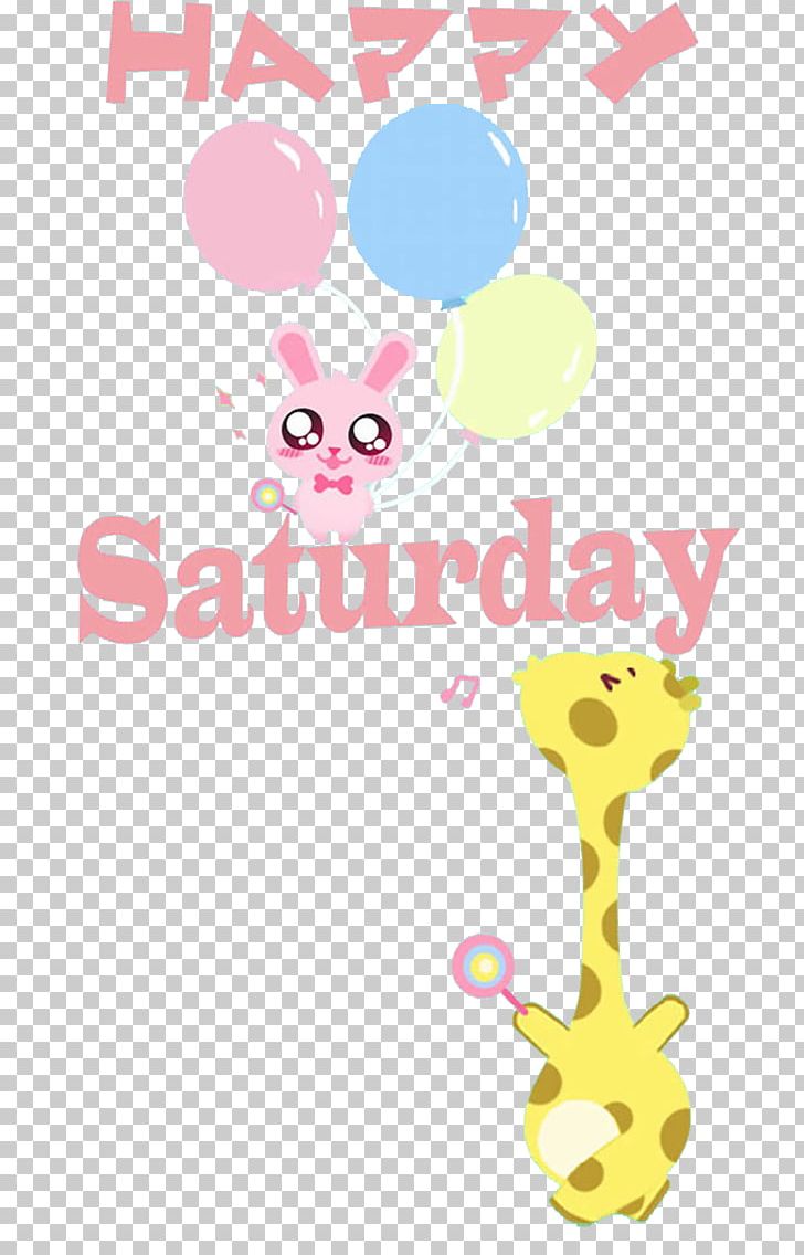 Saturday PNG, Clipart, Adobe Illustrator, Balloon, Bunny, Encapsulated Postscript, Giraffe Free PNG Download