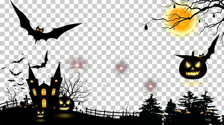 Halloween Illustration PNG, Clipart, Adobe Illustrator, Art, Bats, Black And White, Computer Wallpaper Free PNG Download