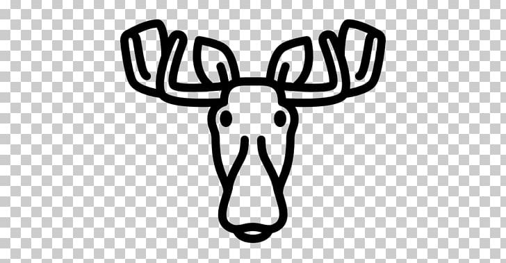 Moose Reindeer Computer Icons Antler PNG, Clipart, Antler, Black And White, Cartoon, Computer Icons, Deer Free PNG Download