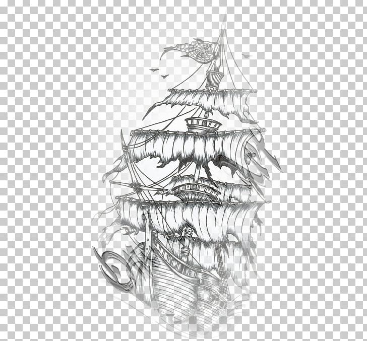 Old School (tattoo) Drawing Boat Piracy PNG, Clipart, Architectural Drawing, Art, Artwork, Black And White, Boat Free PNG Download