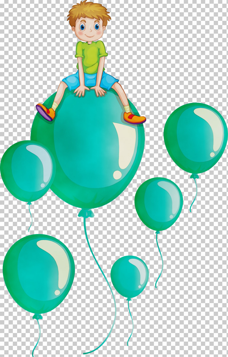 Balloon Turquoise PNG, Clipart, Balloon, Paint, Turquoise, Watercolor, Wet Ink Free PNG Download