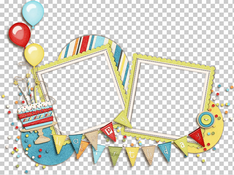 Happy Birthday Frame PNG, Clipart, Balloon, Birthday, Bondezirojn Al Vi, Drawing, Gift Free PNG Download