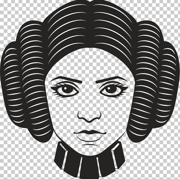 Leia Organa R2-D2 Star Wars PNG, Clipart, Black And White, Empire Strikes Back, Ewok, Face, Fantasy Free PNG Download