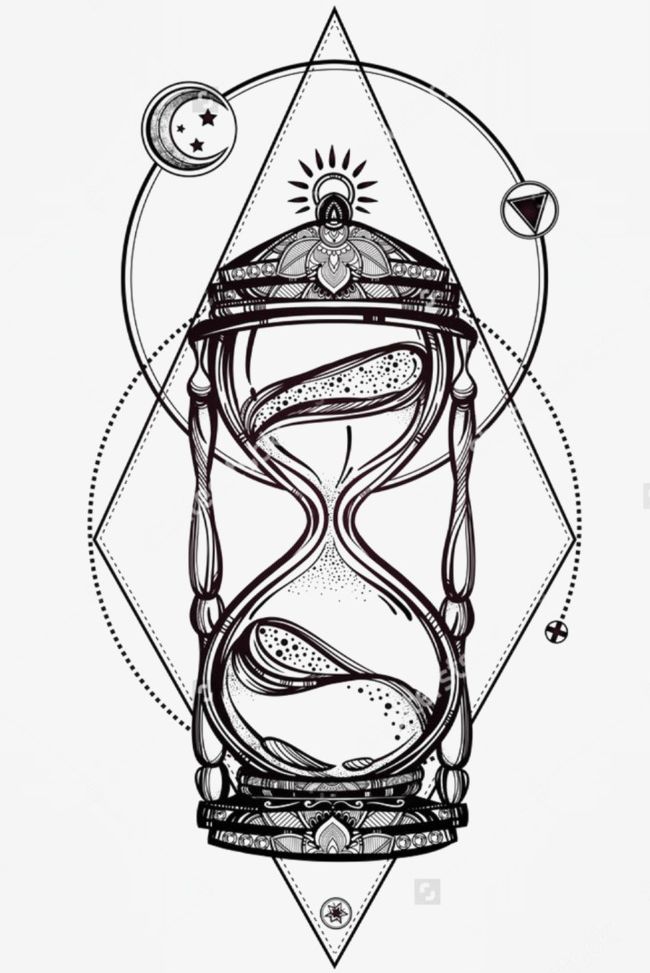 Hand-painted Hourglass PNG, Clipart, Black, Black And White, Hand, Hand Painted, Hand Painted Clipart Free PNG Download
