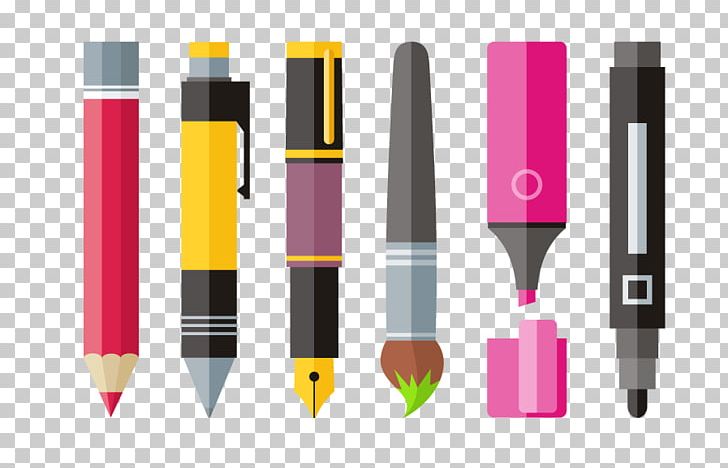 Paper Marker Pen Pencil Painting PNG, Clipart, Ballpoint Pen, Drawing, Flat Design, Fountain Pen, Magenta Free PNG Download