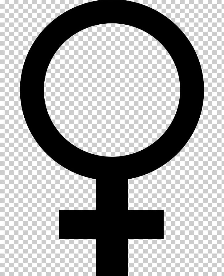 Gender Symbol Female Sign Venus PNG, Clipart, Black And White, Circle, Cross, Equality, Female Free PNG Download
