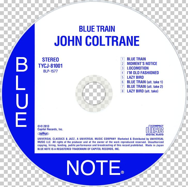Compact Disc Blue Train Blue Note Records Album Coltrane Live At Birdland PNG, Clipart, Album, Album Cover, Area, Blue Note Records, Blue Train Free PNG Download