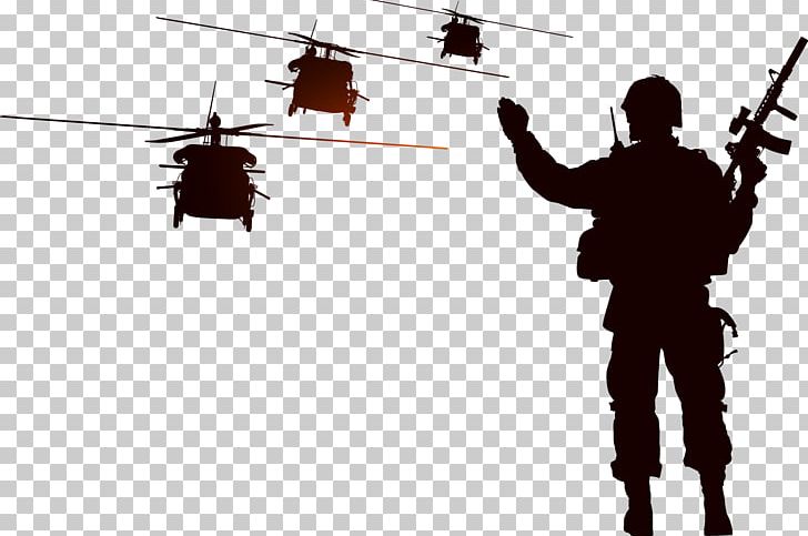 Soldier Silhouette Helicopter Illustration PNG, Clipart, Aircraft, Angle, Army, Boeing Ah64 Apache, Font Free PNG Download
