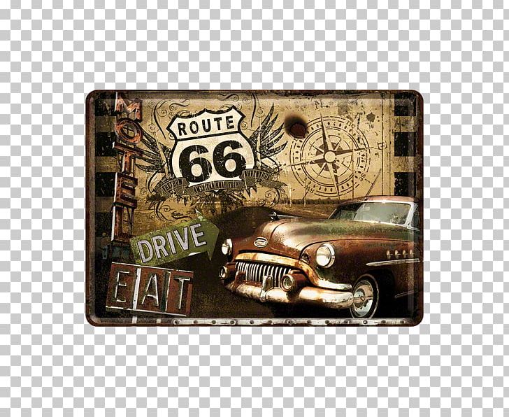 U.S. Route 66 In Arizona Retro Style Car PNG, Clipart, Brand, Car, Highway, Label, Metal Free PNG Download
