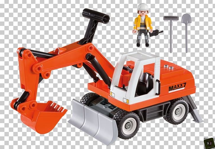 Playmobil Toy Excavator Game Backhoe Loader PNG, Clipart, Architectural Engineering, Backhoe Loader, Bucket, Collecting, Construction Equipment Free PNG Download
