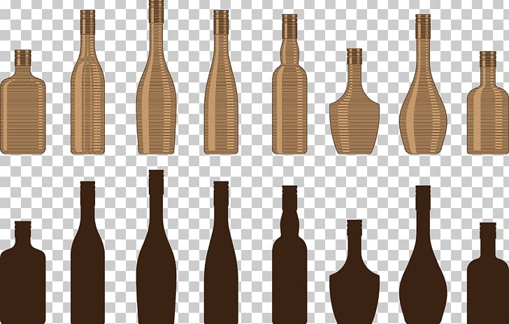 Wine Shape Glass Bottle Set PNG, Clipart, Alcoholic Beverage, Beer Bottle, Bottle, Bottles, Bottle Vector Free PNG Download