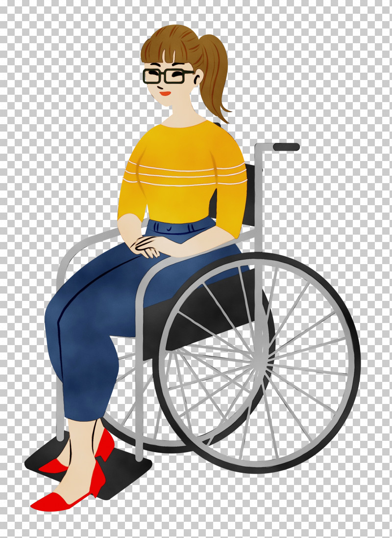 Wheelchair Chair Sitting Cartoon PNG, Clipart, Behavior, Cartoon, Chair, Meter, Paint Free PNG Download