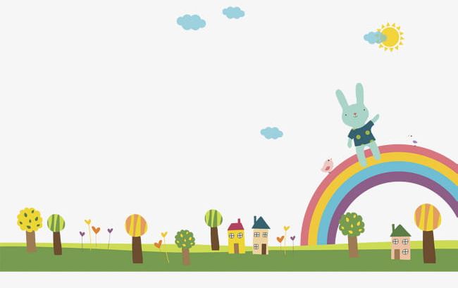Bunny And Rainbow PNG, Clipart, Bunny Clipart, Cartoon, Clouds, Flaky, Flaky Clouds Free PNG Download