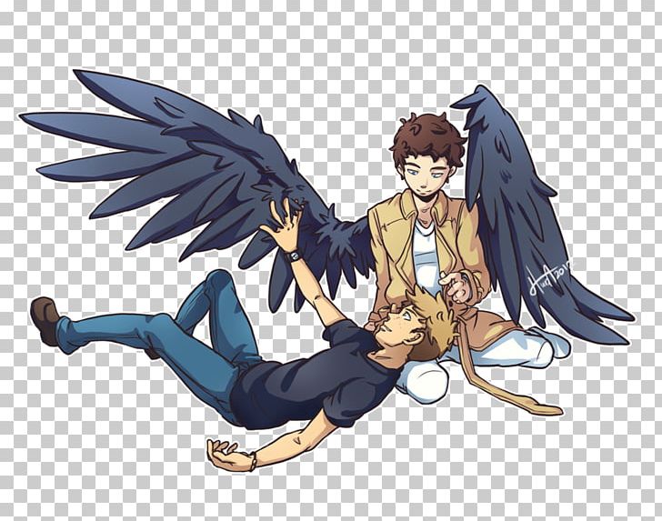 castiel anime fan art