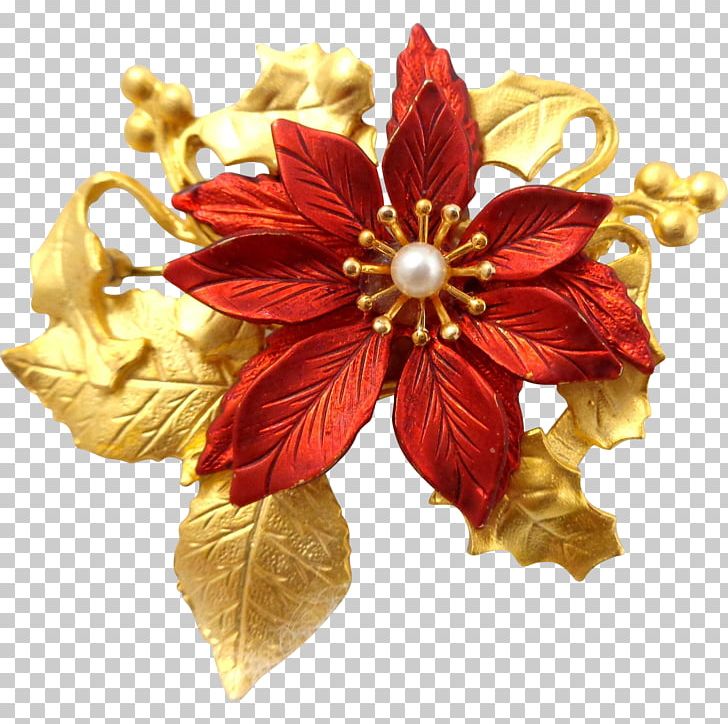 Poinsettia Brooch Jewellery Pin Flower PNG, Clipart, Base, Brooch, Burst, Christmas, Christmas Tree Free PNG Download