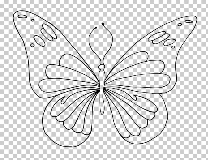 Monarch Butterfly Pieridae Drawing /m/02csf PNG, Clipart, Area, Artwork, Black And White, Brush Footed Butterfly, Butterfly Free PNG Download