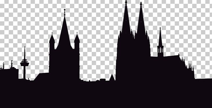 Graphics Building Silhouette Cologne Cathedral Photograph PNG, Clipart, Architecture, Black And White, Building, Church, City Free PNG Download