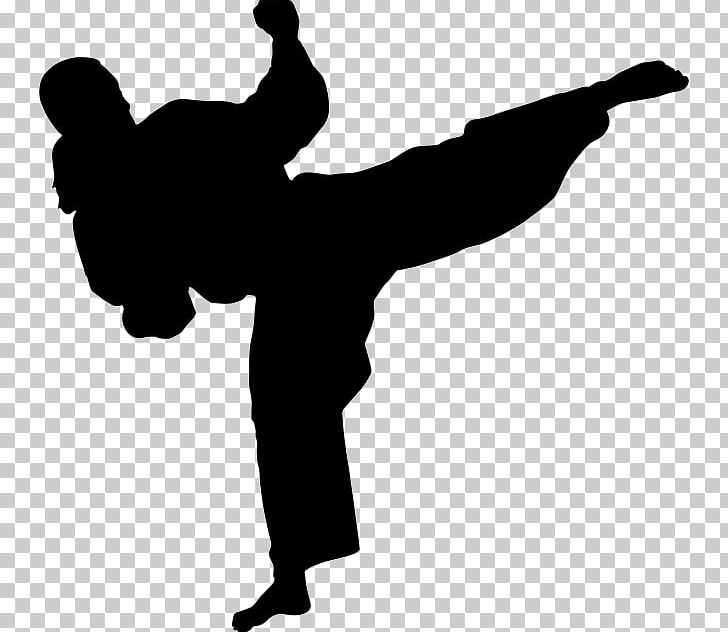 Karate Martial Arts Kick Wall Decal Stencil PNG, Clipart, Angle, Arm, Art, Black And White, Decal Free PNG Download