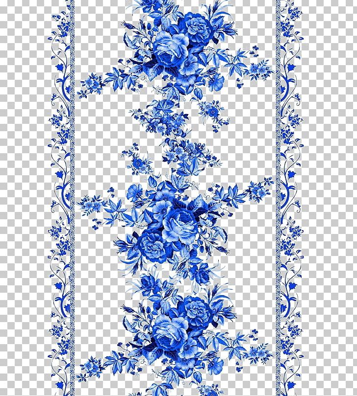 Beach Rose Blue Pattern PNG, Clipart, Area, Black And White, Blue, Blue Background, Blue Flower Free PNG Download