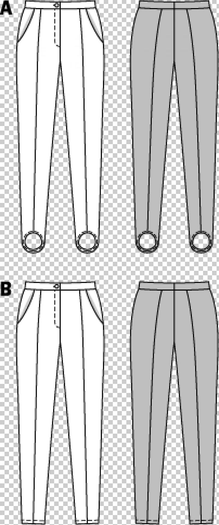 Pants Burda Style Shoe Drawing Pattern PNG, Clipart, Abdomen, Angle, Area, Black, Black And White Free PNG Download