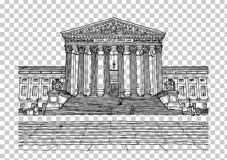 Supreme Court Of The United States Drawing Courtroom Sketch